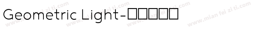 Geometric Light字体转换